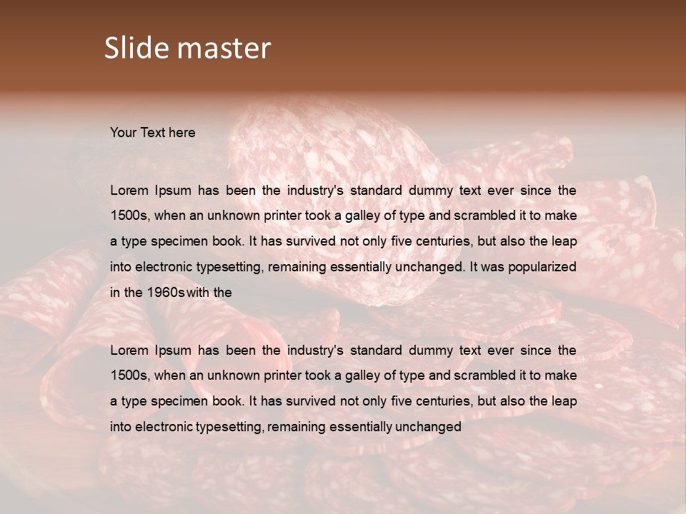 Cucina Benessere Formaggi PowerPoint Template