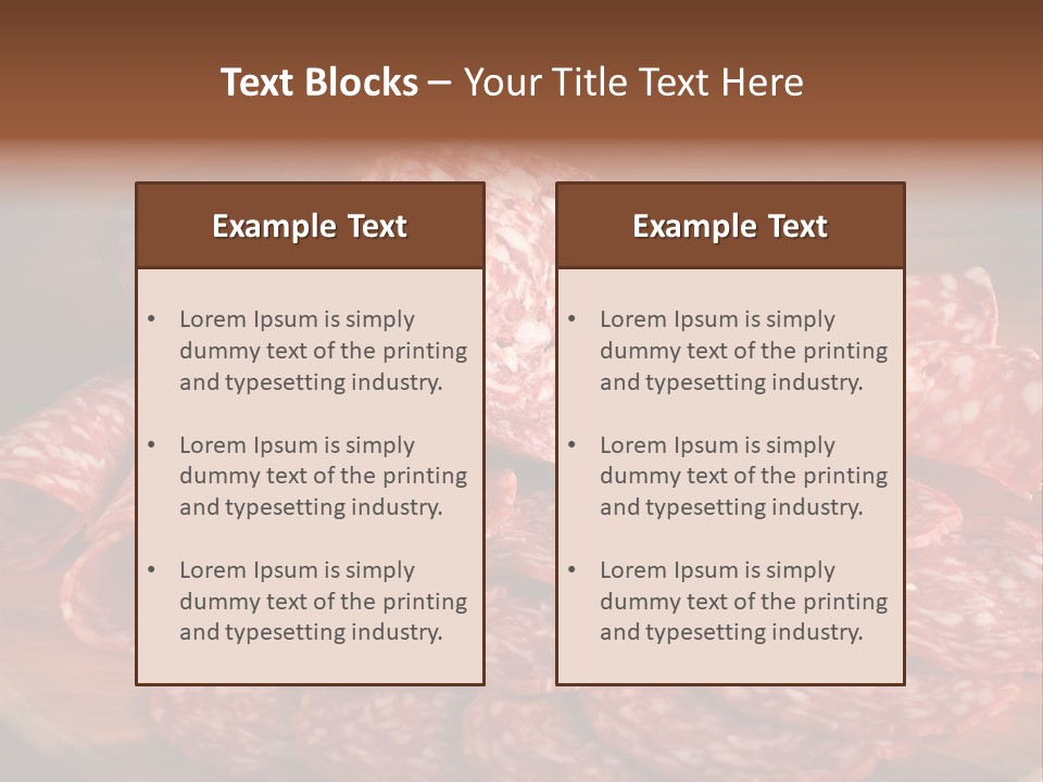 Cucina Benessere Formaggi PowerPoint Template