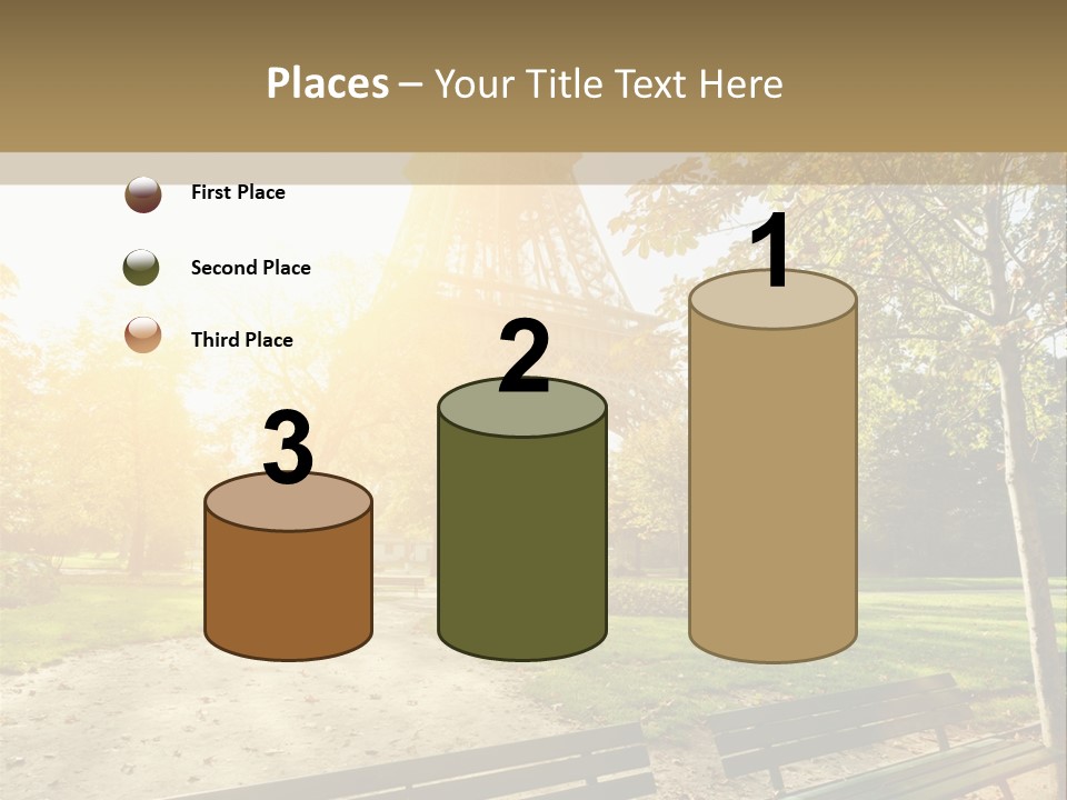 Herbe Tourisme Tour Eiffel PowerPoint Template