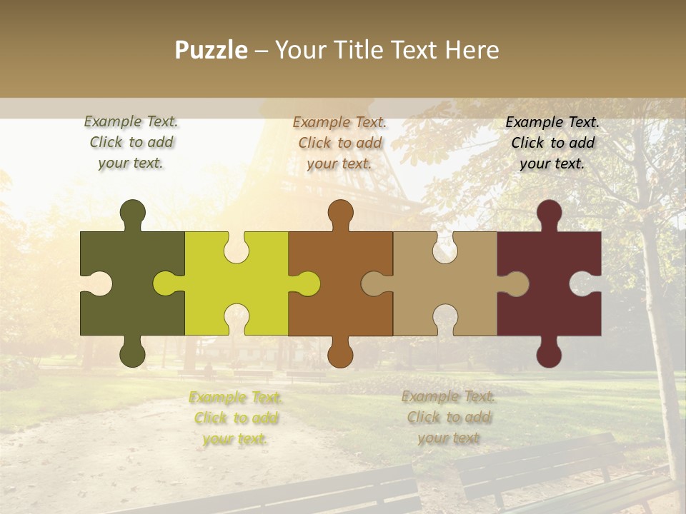 Herbe Tourisme Tour Eiffel PowerPoint Template