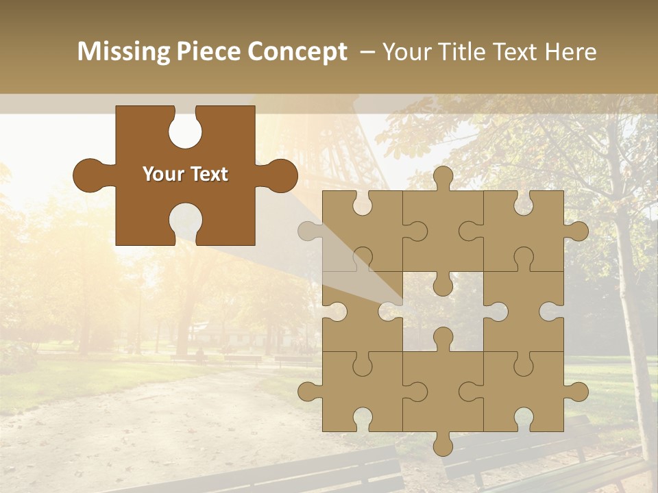 Herbe Tourisme Tour Eiffel PowerPoint Template