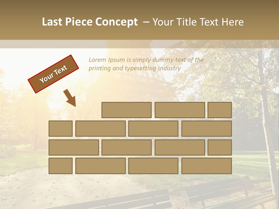 Herbe Tourisme Tour Eiffel PowerPoint Template