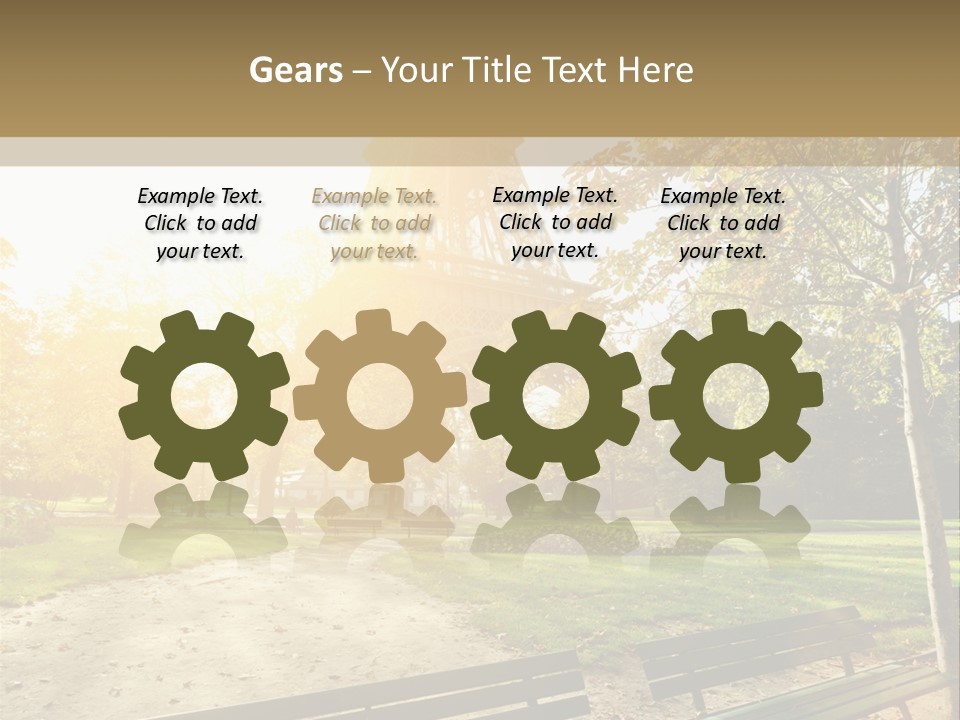 Herbe Tourisme Tour Eiffel PowerPoint Template