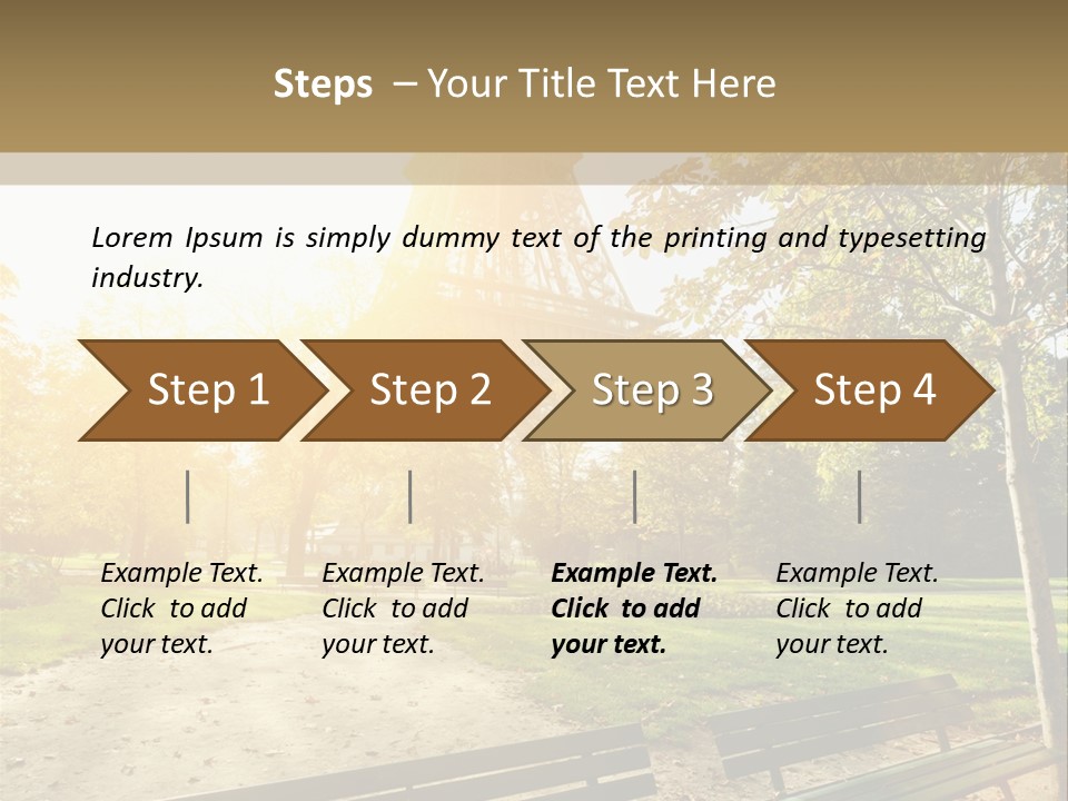 Herbe Tourisme Tour Eiffel PowerPoint Template