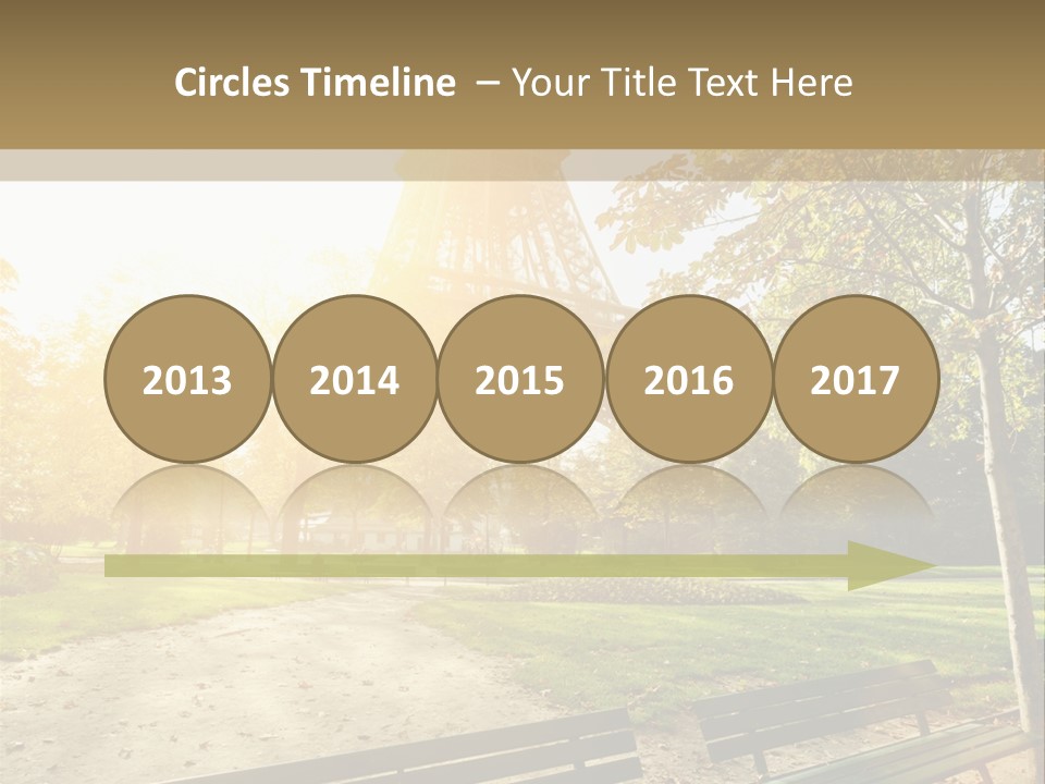 Herbe Tourisme Tour Eiffel PowerPoint Template