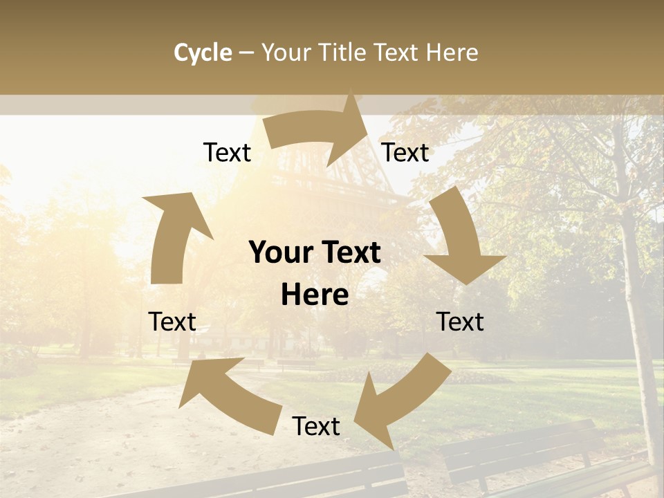 Herbe Tourisme Tour Eiffel PowerPoint Template