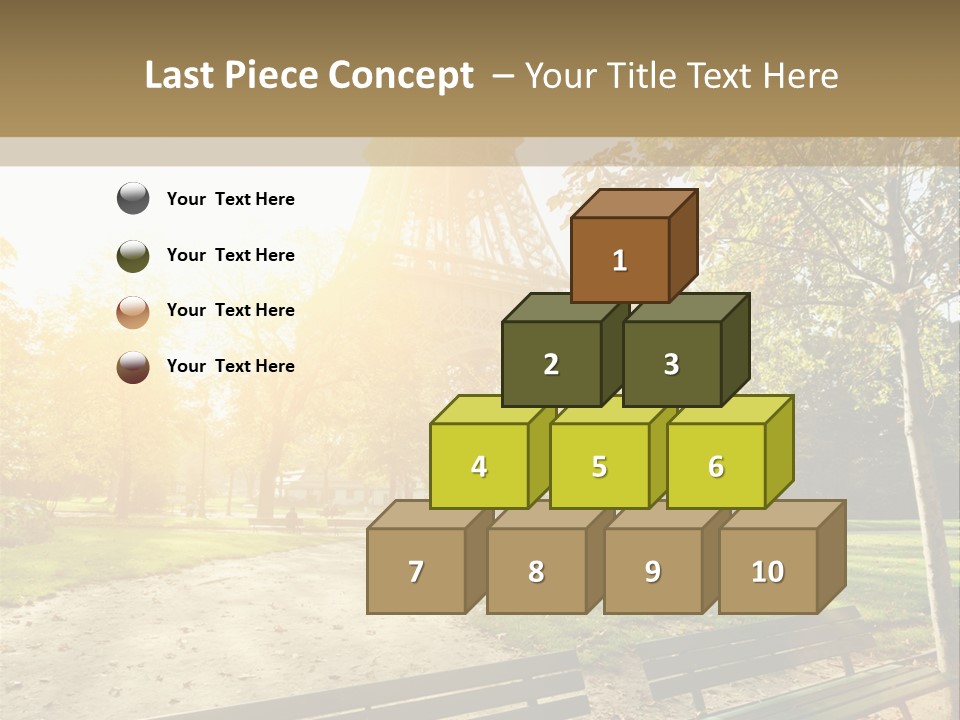 Herbe Tourisme Tour Eiffel PowerPoint Template