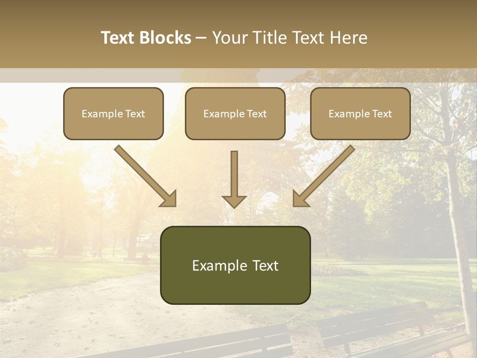 Herbe Tourisme Tour Eiffel PowerPoint Template