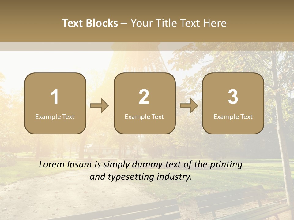 Herbe Tourisme Tour Eiffel PowerPoint Template