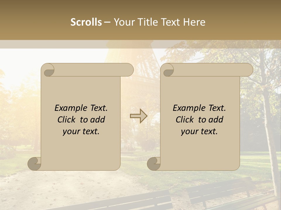 Herbe Tourisme Tour Eiffel PowerPoint Template