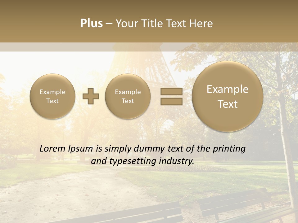 Herbe Tourisme Tour Eiffel PowerPoint Template