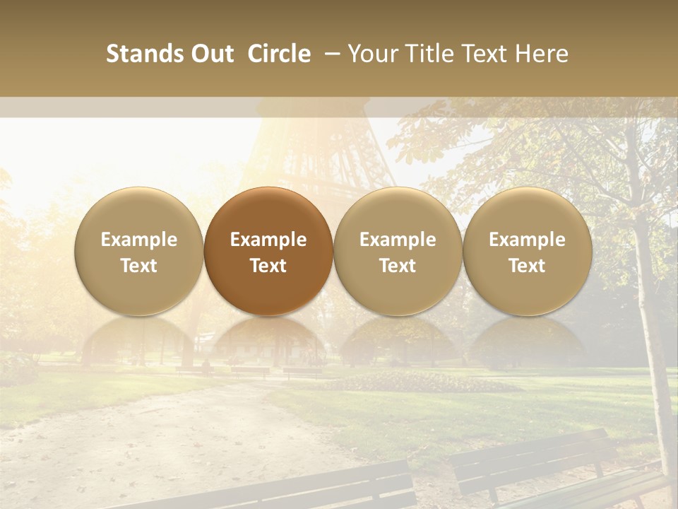 Herbe Tourisme Tour Eiffel PowerPoint Template