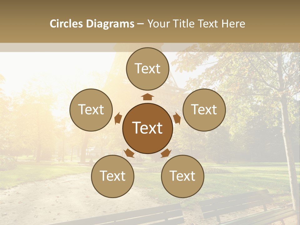 Herbe Tourisme Tour Eiffel PowerPoint Template