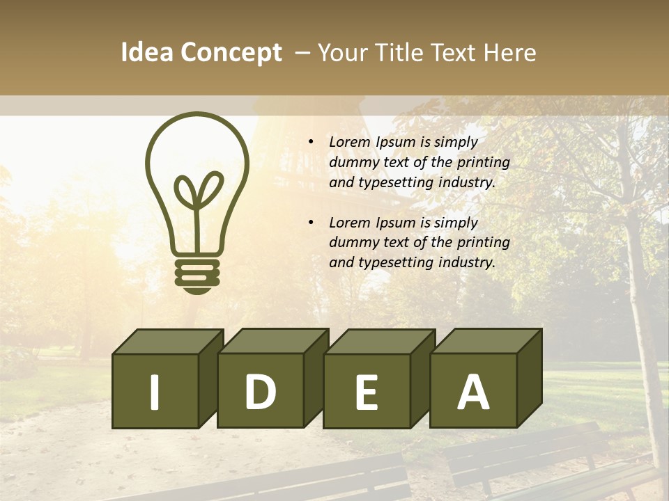 Herbe Tourisme Tour Eiffel PowerPoint Template