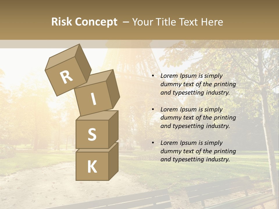 Herbe Tourisme Tour Eiffel PowerPoint Template