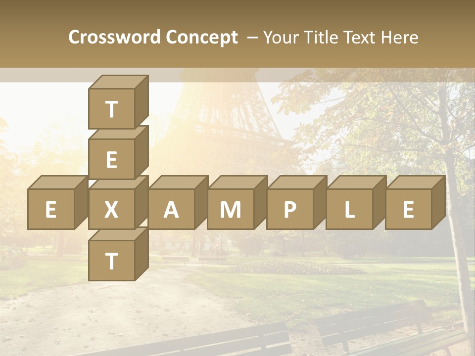 Herbe Tourisme Tour Eiffel PowerPoint Template