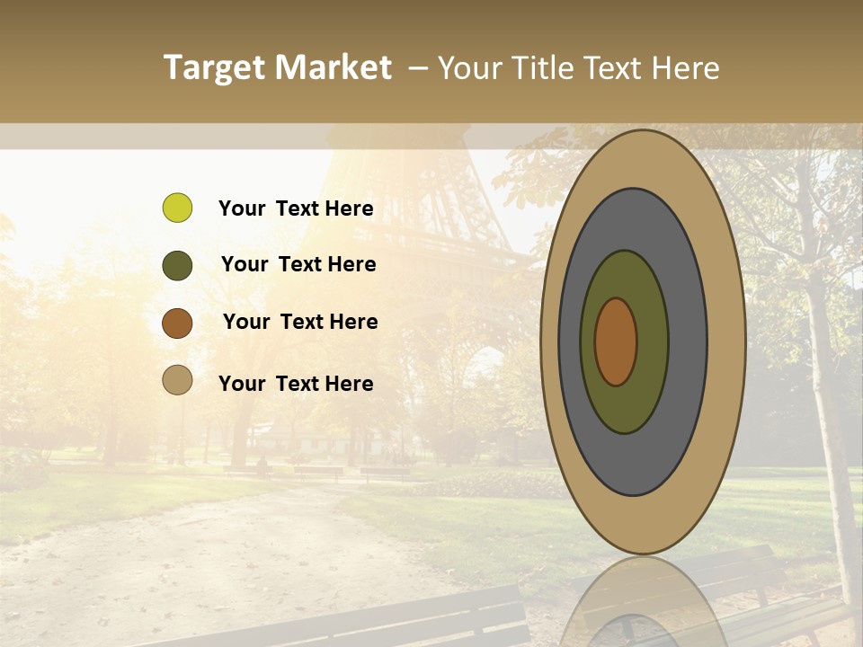 Herbe Tourisme Tour Eiffel PowerPoint Template