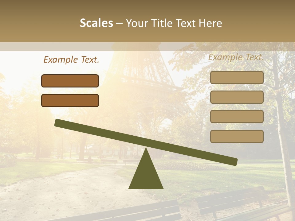 Herbe Tourisme Tour Eiffel PowerPoint Template