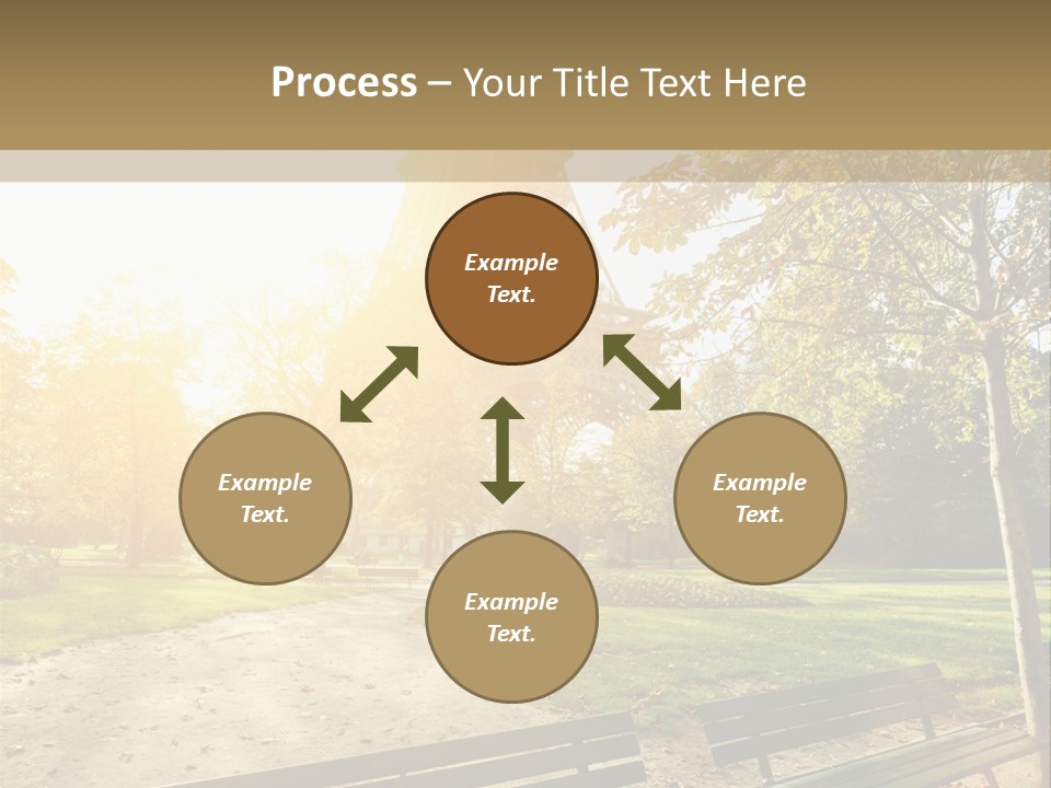 Herbe Tourisme Tour Eiffel PowerPoint Template
