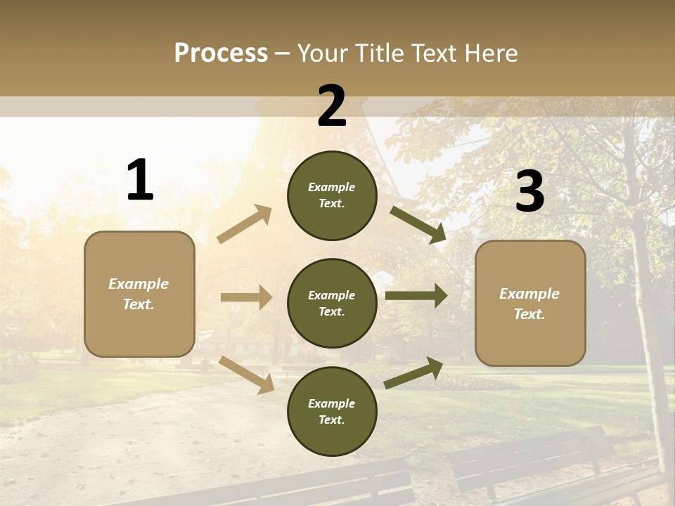Herbe Tourisme Tour Eiffel PowerPoint Template
