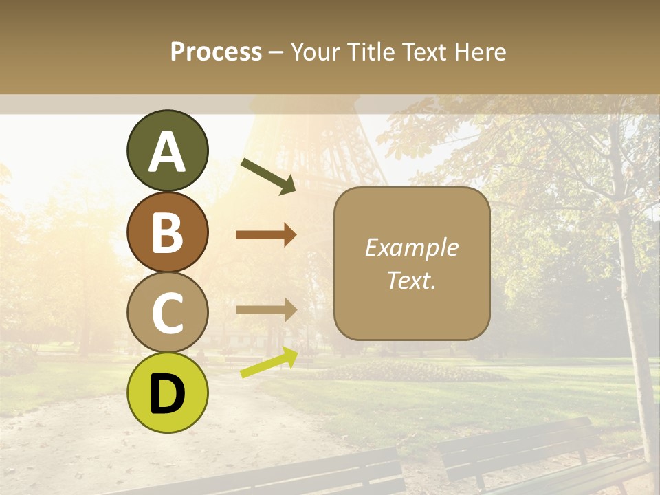 Herbe Tourisme Tour Eiffel PowerPoint Template