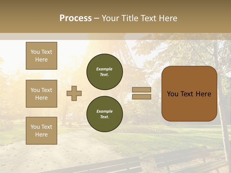 Herbe Tourisme Tour Eiffel PowerPoint Template