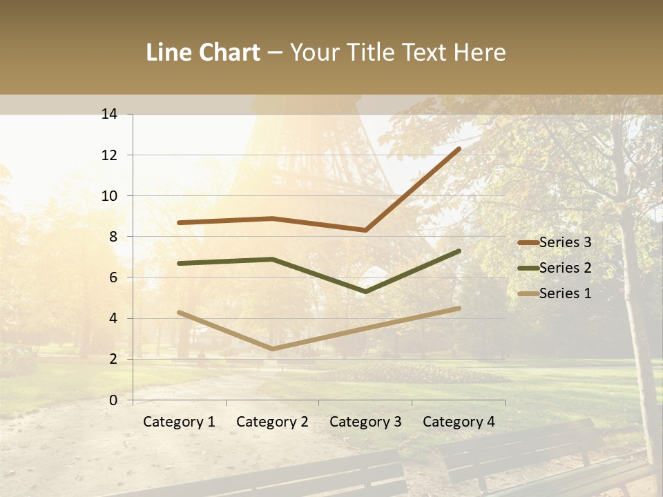Herbe Tourisme Tour Eiffel PowerPoint Template
