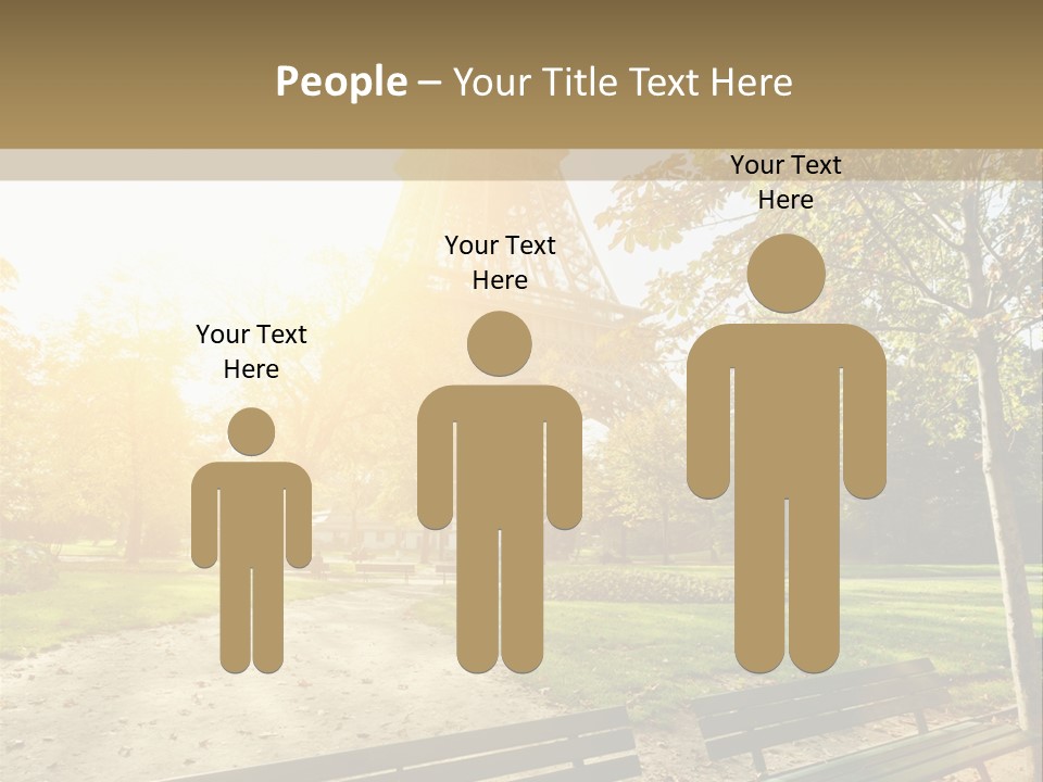 Herbe Tourisme Tour Eiffel PowerPoint Template