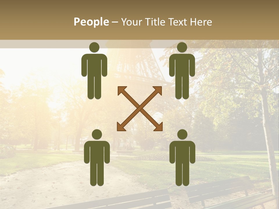 Herbe Tourisme Tour Eiffel PowerPoint Template