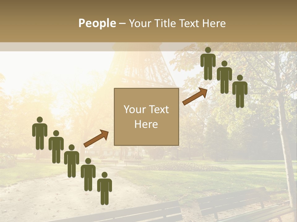 Herbe Tourisme Tour Eiffel PowerPoint Template