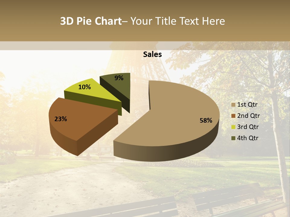 Herbe Tourisme Tour Eiffel PowerPoint Template