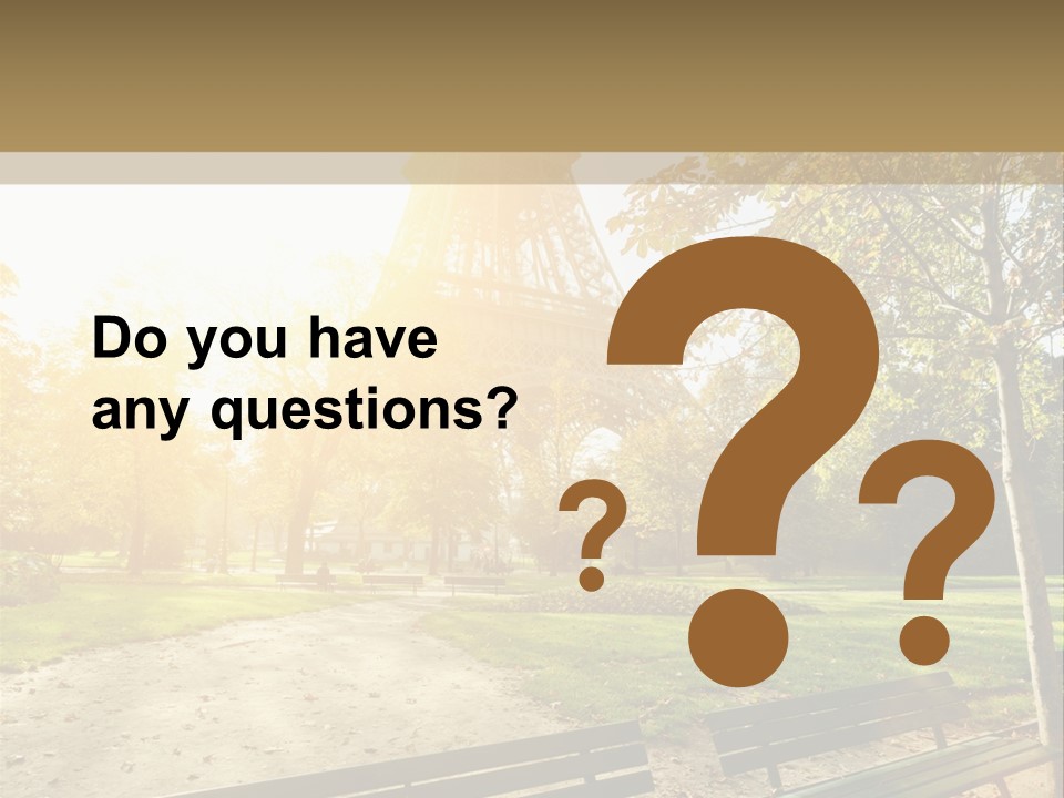 Herbe Tourisme Tour Eiffel PowerPoint Template