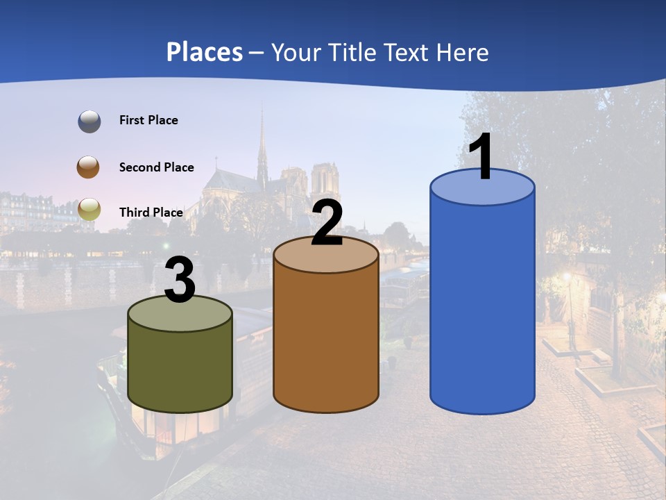 Tourisme Bleu Aurore PowerPoint Template