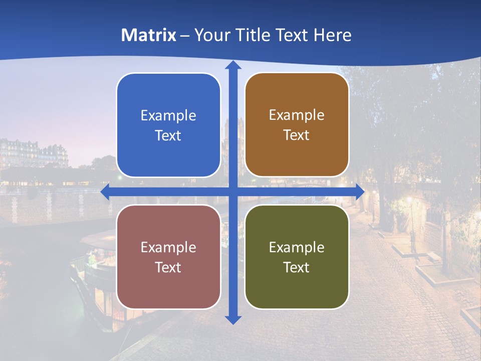 Tourisme Bleu Aurore PowerPoint Template