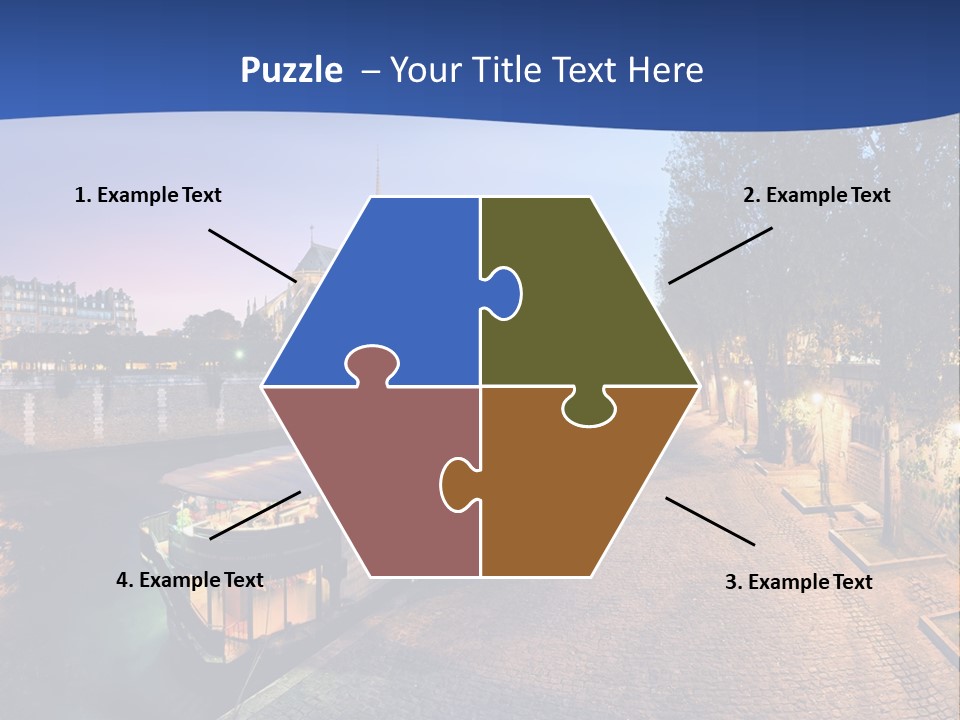 Tourisme Bleu Aurore PowerPoint Template