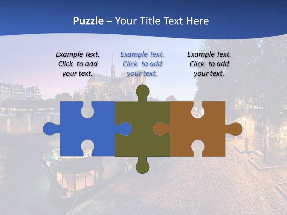 Tourisme Bleu Aurore PowerPoint Template