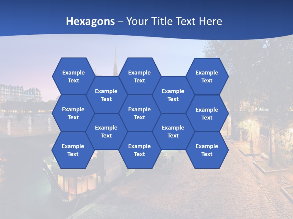 Tourisme Bleu Aurore PowerPoint Template