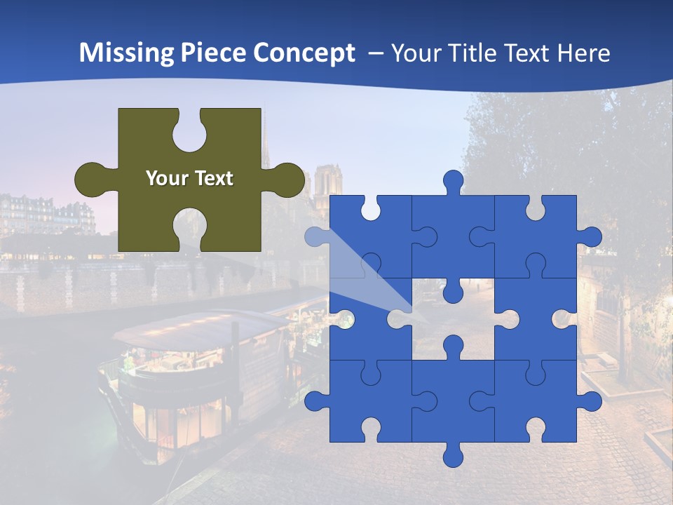 Tourisme Bleu Aurore PowerPoint Template