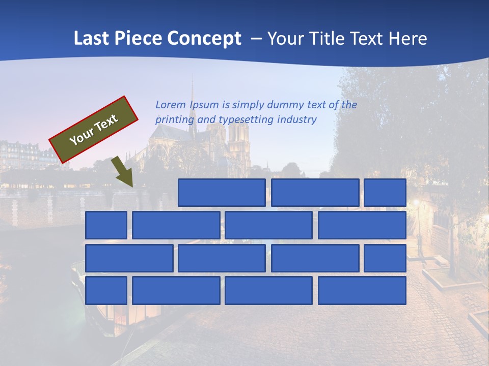 Tourisme Bleu Aurore PowerPoint Template