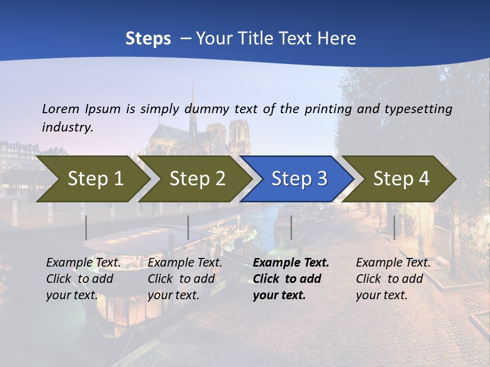 Tourisme Bleu Aurore PowerPoint Template