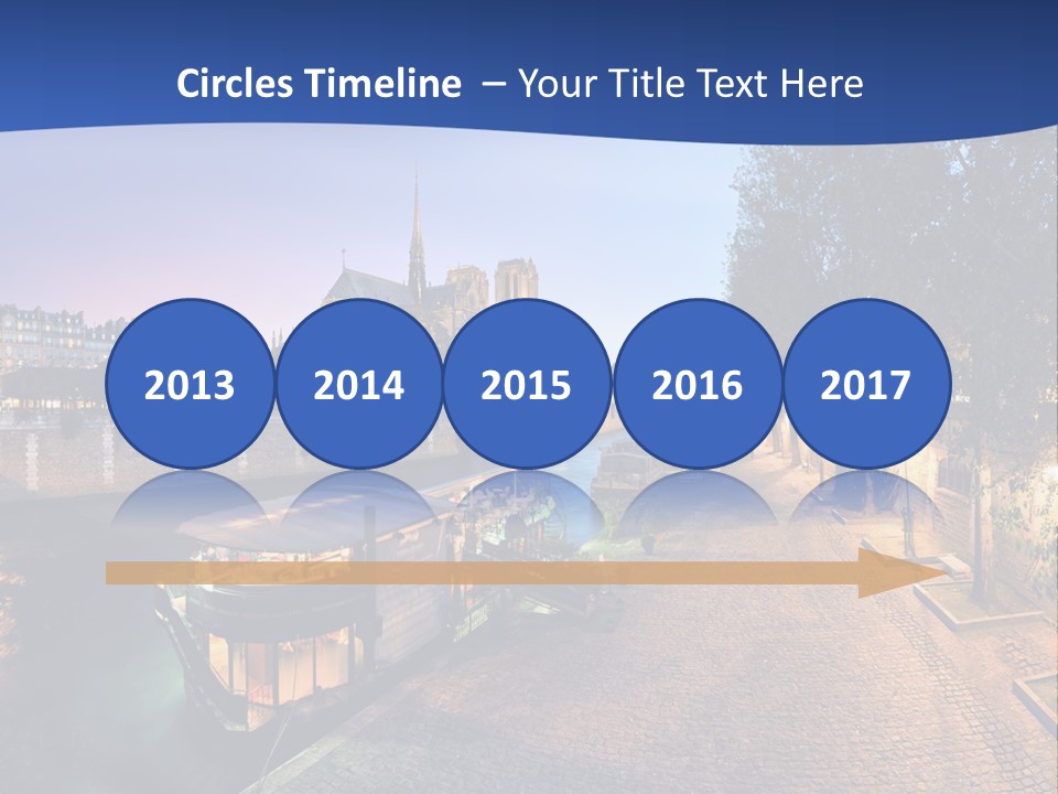 Tourisme Bleu Aurore PowerPoint Template