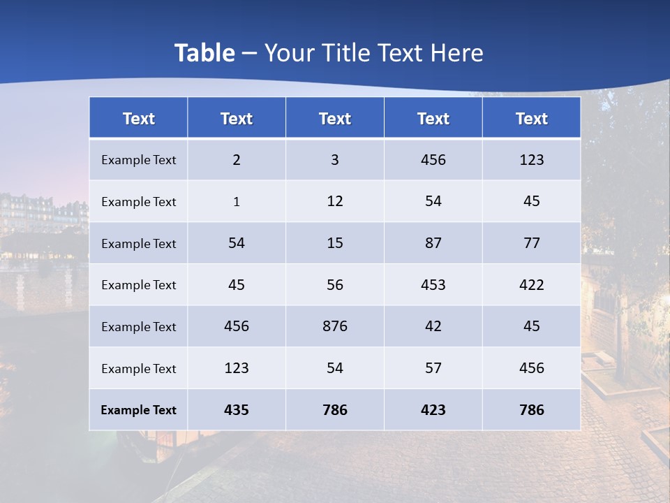 Tourisme Bleu Aurore PowerPoint Template