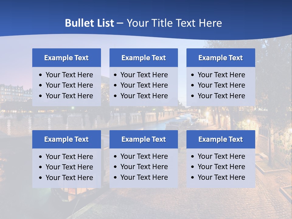 Tourisme Bleu Aurore PowerPoint Template