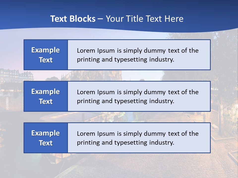 Tourisme Bleu Aurore PowerPoint Template