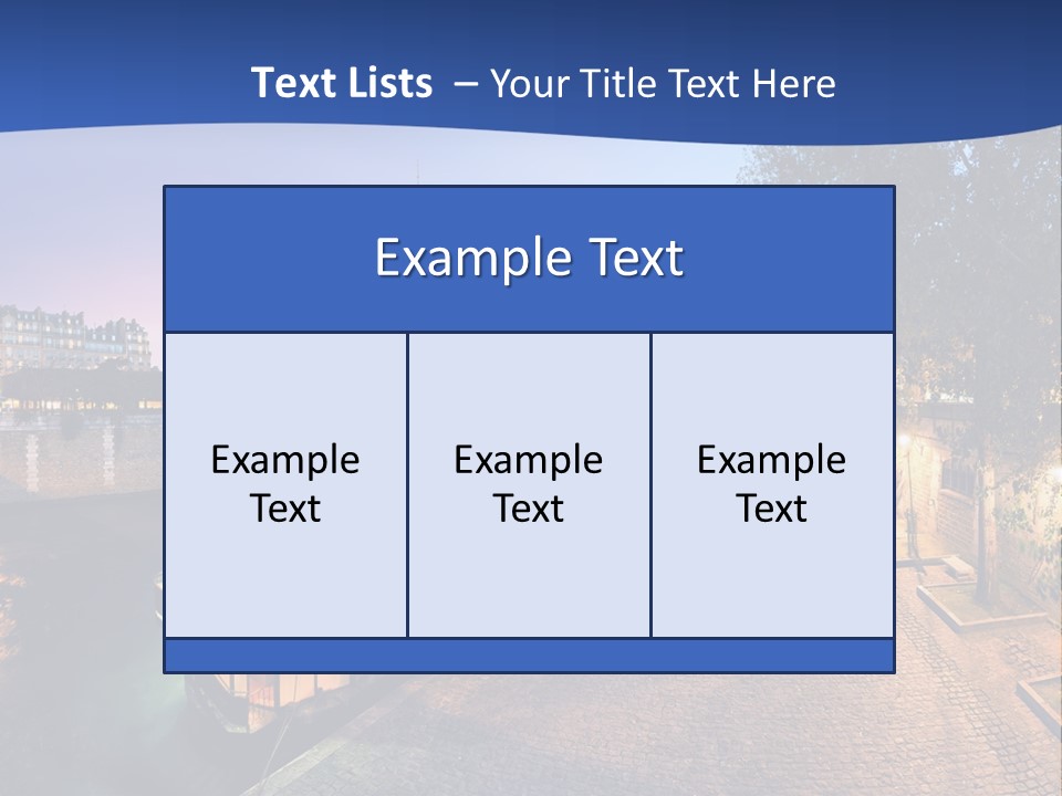 Tourisme Bleu Aurore PowerPoint Template