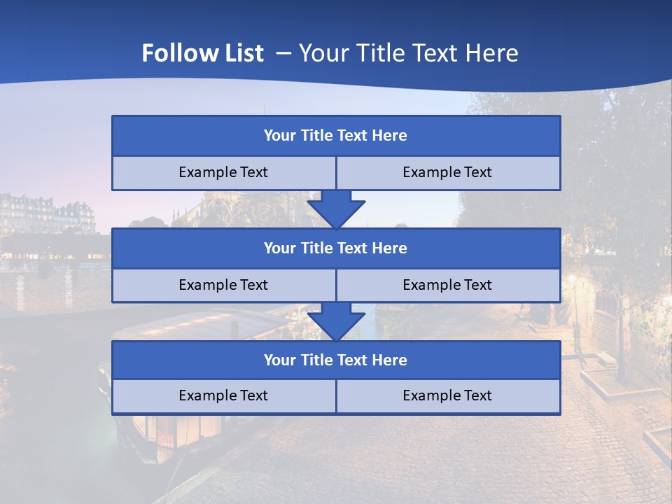 Tourisme Bleu Aurore PowerPoint Template