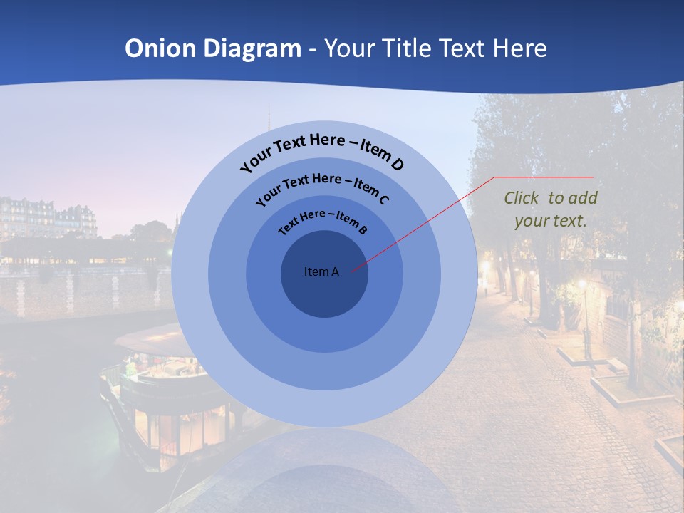 Tourisme Bleu Aurore PowerPoint Template