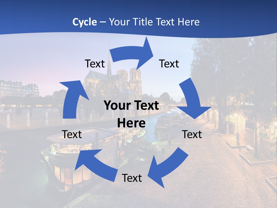 Tourisme Bleu Aurore PowerPoint Template