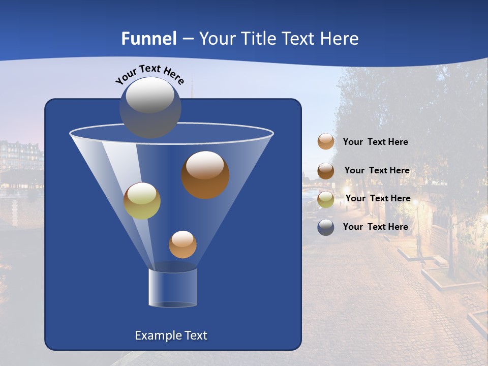 Tourisme Bleu Aurore PowerPoint Template