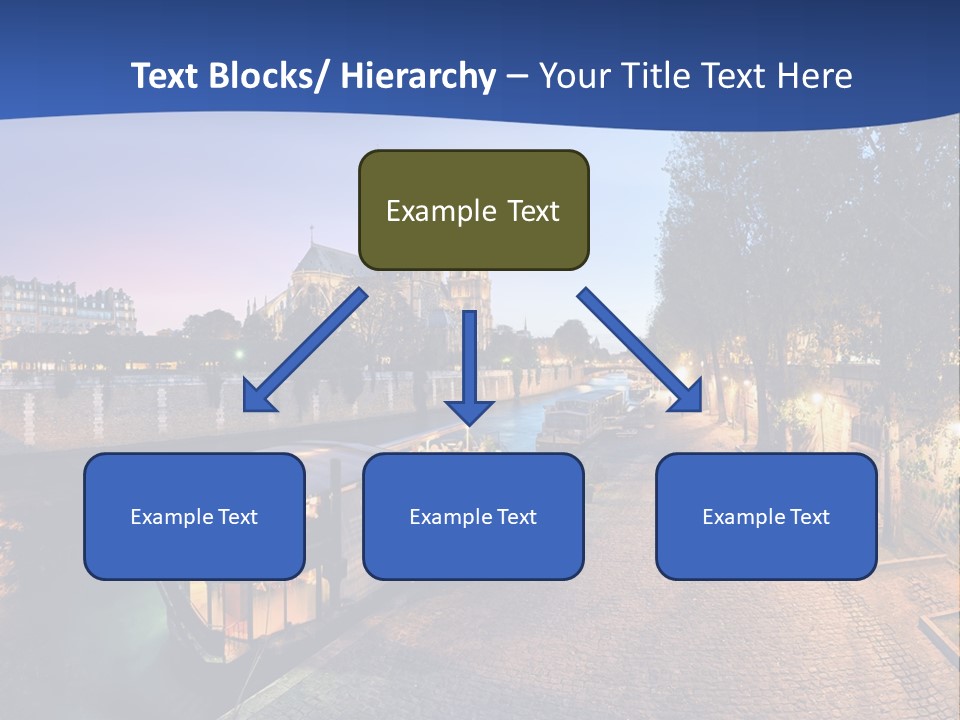 Tourisme Bleu Aurore PowerPoint Template